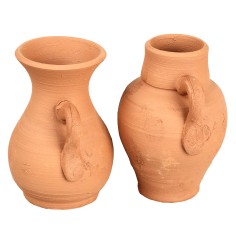 Conjunto de 2 ánforas de terracota Ø 4 cm - H6 cm para belén Mondo 2