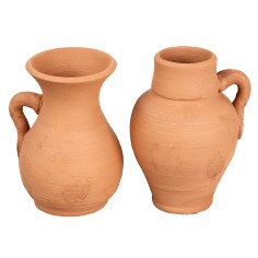 Set of 2 terracotta amphorae Ø 4 cm – H6 cm for Mondo nativity scene