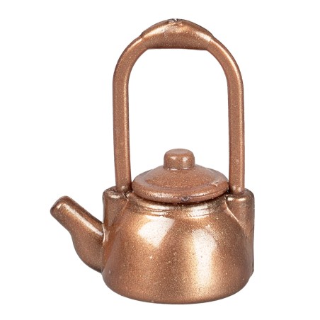 PVC copper-colored teapot 3.5 cm h for nativity scene Mondo Presepi