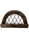 Ventana de madera con rejilla de metal cm 6,8x1,6x7 h