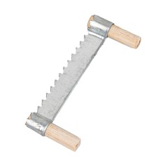 Sierra de doble mango de madera y hoja dentada de metal cm 2
