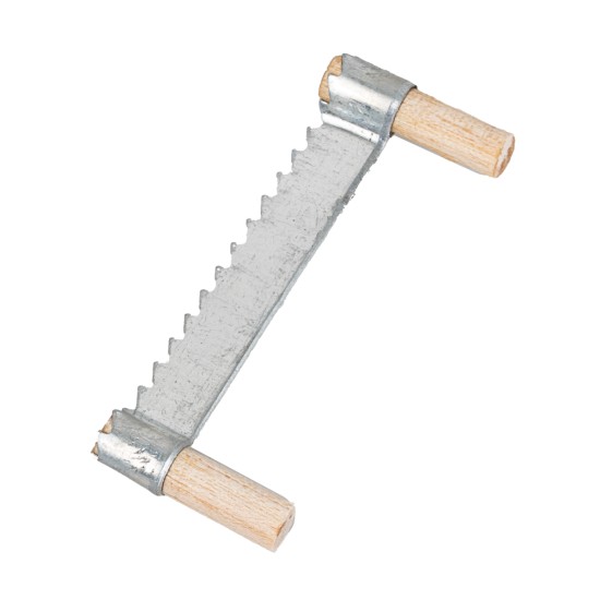 Sega a doppi manici in legno e lama dentata in metallo cm