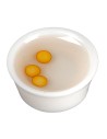 Miniature bowl with eggs Ø 2.5 cm for Mondo Presepi nativity scene