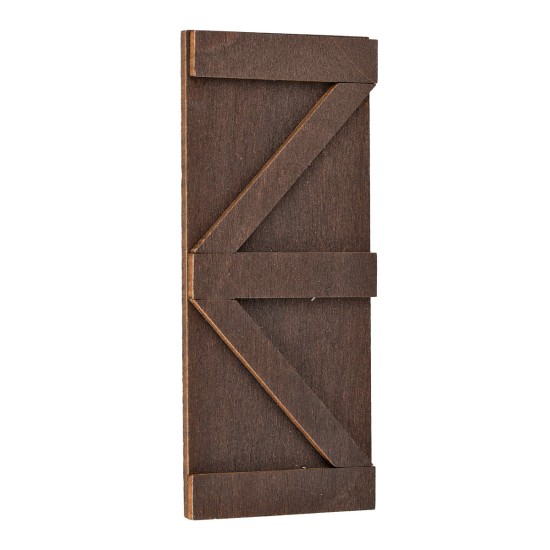 Puerta de madera estructura en 'Z' cm 4x9 h para belén Mondo Presepi