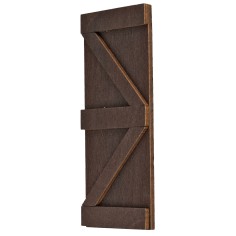Wooden door with 'Z' structure 4x9 cm h for nativity scene Mondo Presepi 2
