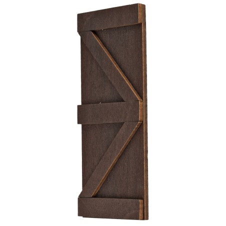 Puerta de madera estructura en 'Z' cm 4x9 h para belén Mondo Presepi