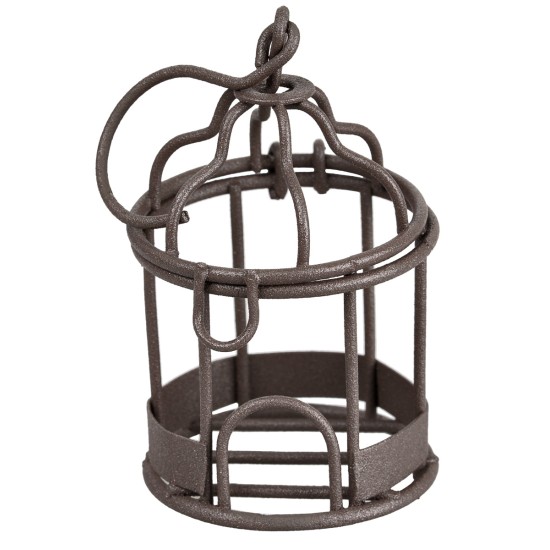 Openable metal cage with top hook Ø 3.4 x 5.7 h