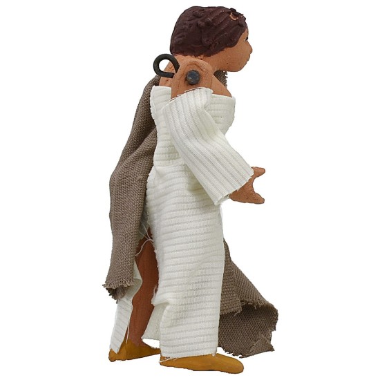 Standing woman 12-13 cm with arm up-down World Nativity
