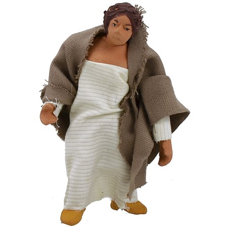 Standing woman 12-13 cm with arm up-down World Nativity