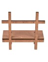 Puesto de madera con travesaño horizontal cm 12,5x5,2x12,5 h