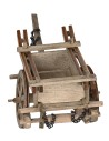 Carretto in legno cm 10,8x24x9,5 h per presepe Mondo Presepi