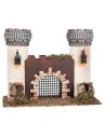 Castle with battlemented towers and gate cm 23.5x12x18.5 h
