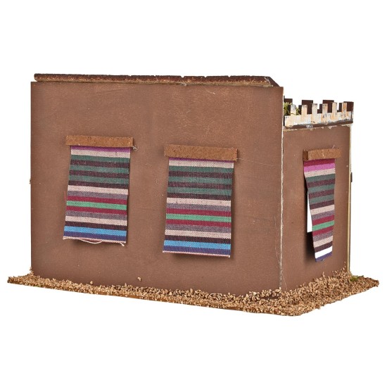 Arabian palace with columns and arches, cm 28x19.5x19 h for nativity scene