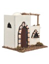 Casa araba con terrazza e portone ad arco cm 17x13x17 h