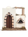 Arabic house with terrace and arched doorway cm 17x13x17 h