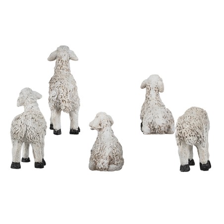 Jesús con pastorcitos 10 cm en resina figuritas pascuales