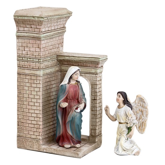 Annunciation to the Virgin Mary in resin – 10 cm Easter statues