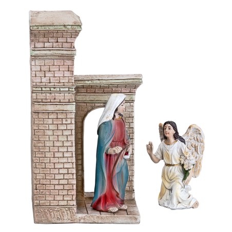 Anunciación a la Virgen María en resina – Serie 10 cm estatuas