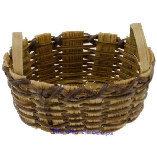 Wicker basket with handles cm 7 World Nativity
