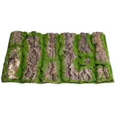 Tappeto muschio con corteccia cm 49x33,5x1 h