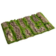 Moss mat with bark 49x33,5x1 cm h 2