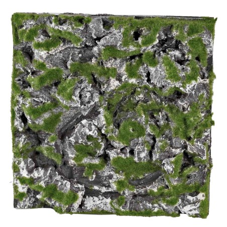 Tappeto a roccia con muschio cm 30x30x2,5 per presepe Mondo