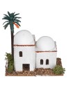 Casa araba con cupola e palma laterale cm 12x7x12 h