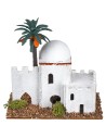 Arab house with palm tree cm 12x7x12 h for nativity scene Mondo Presepi