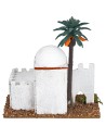 Casa araba con palma cm 12x7x12 h per presepe Mondo Presepi