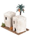 Casa árabe con torres de 12x7x12 cm.