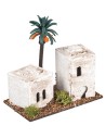 Arab house with tower and palm tree cm 12x7x12 h.