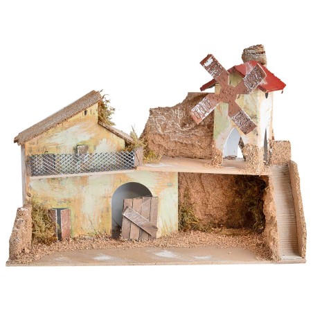Country nativity scene cm 33x18x22 h