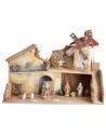 Presepe illuminato con cascata cm 33x18x23 h per presepe Mondo