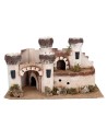 Castle with four crenellated towers cm 40.5x23x23.5 h