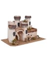 Castle with four crenellated towers cm 40.5x23x23.5 h