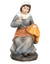 Woman sewing in resin series 15 cm for nativity scene Mondo Presepi