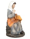 Woman sewing in resin series 15 cm for nativity scene Mondo Presepi