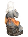 Woman sewing in resin series 15 cm for nativity scene Mondo Presepi