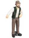 Farmer in resting position in resin 11 cm