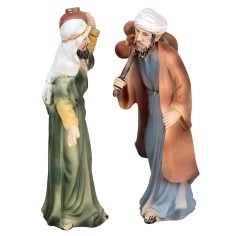 Set of two Arab men in resin 10 cm for nativity scene Mondo Presepi 2