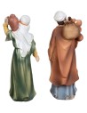 Set due uomini arabi in resina 10 cm per presepe Mondo Presepi
