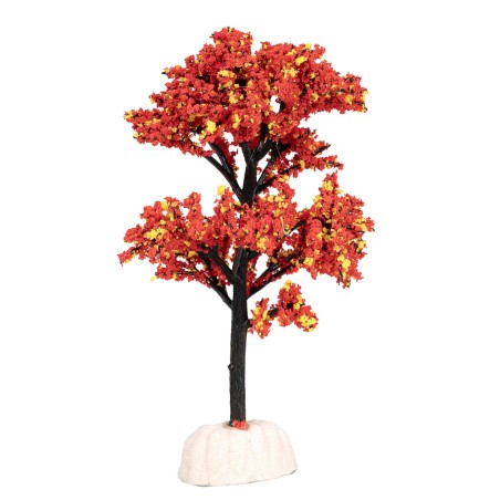 Albero con foglie autunnali cm 12 h per presepe Mondo Presepi