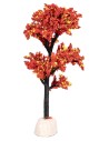 Albero con foglie autunnali cm 12 h per presepe Mondo Presepi