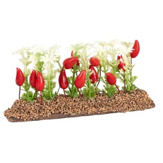 Huerto de pimientos 6 cm para belén Mondo Presepi