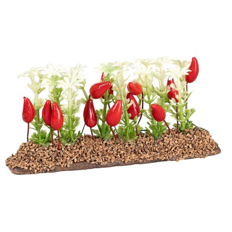 Huerto de pimientos 6 cm para belén Mondo Presepi