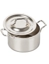 Metal pot with lid 2.7 Ø