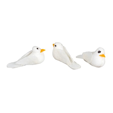 Set of three doves 3 cm for nativity scene Mondo Presepi