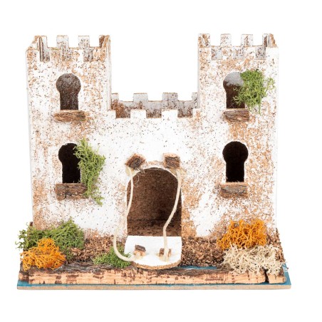 Castillo de corcho cm 17x10x14
