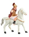 Soldato romano a cavallo cm 11h per presepe Mondo Presepi