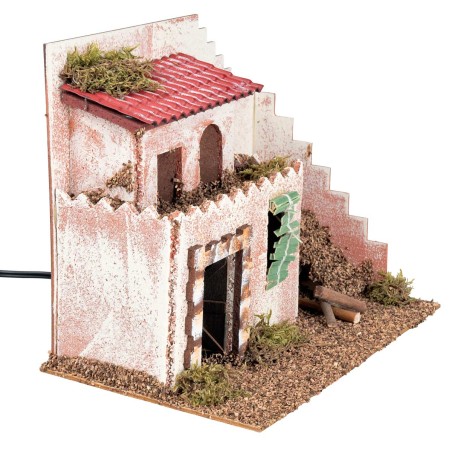 copia de Casa árabe con torre cm 12x7x10 h.